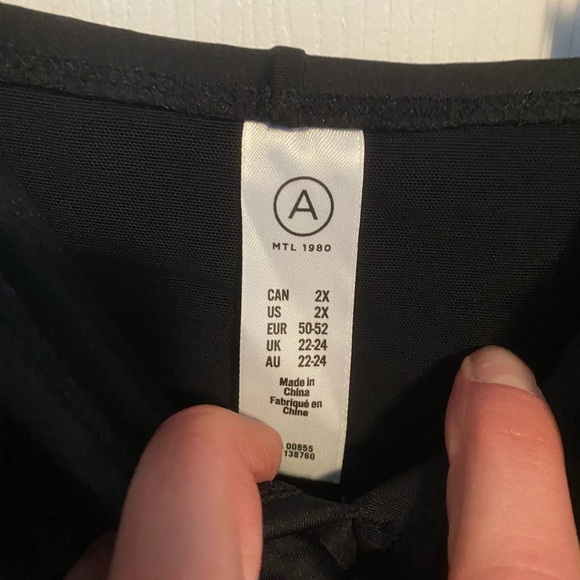 2X black one piece bathing suit. - Picture 3 of 3